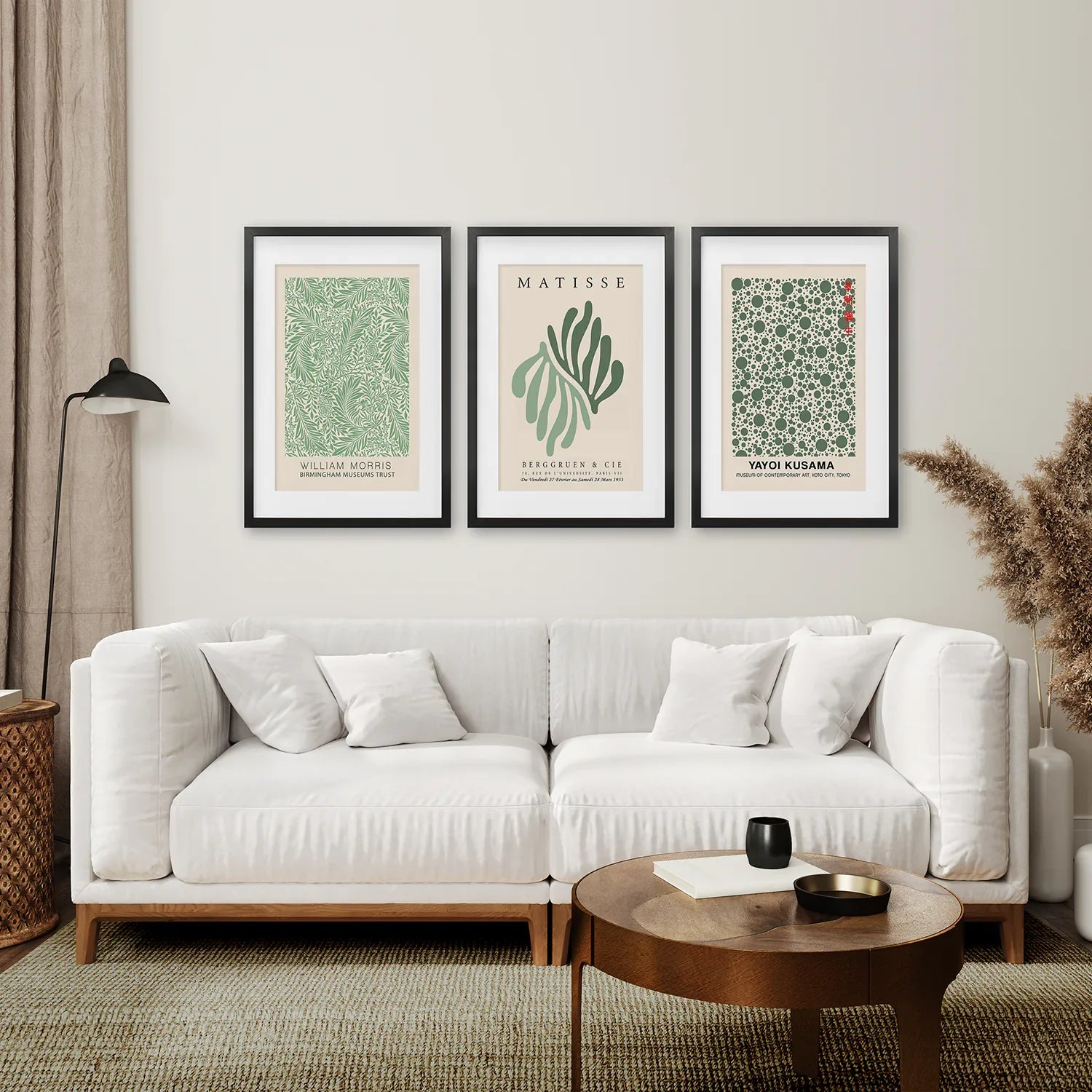 Sage Green Matisse Art Print Set of 3 Piece