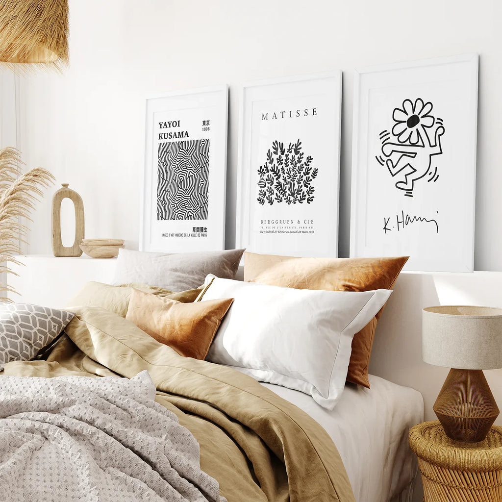 Black and White Matisse Art Set of 3 Posters