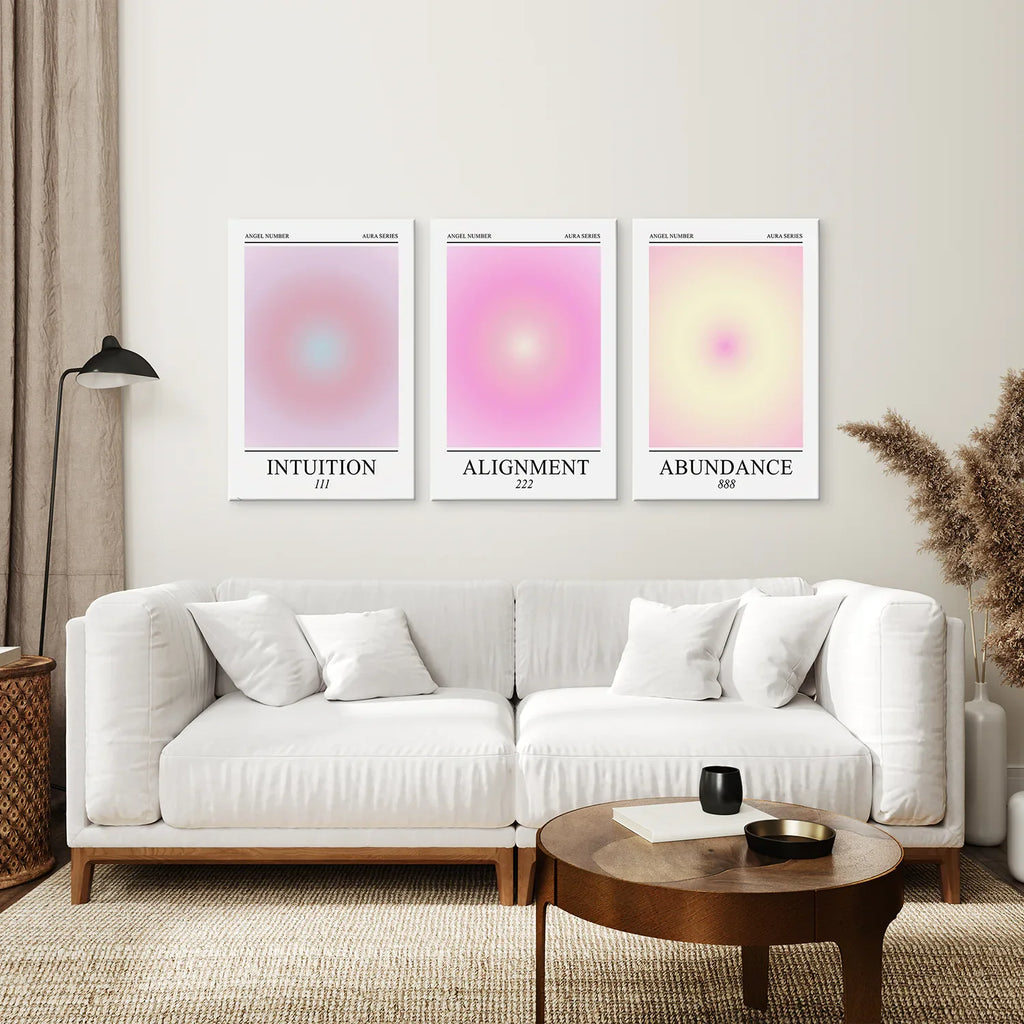 Aura Energy Spiritual Gradient Wall Art Set
