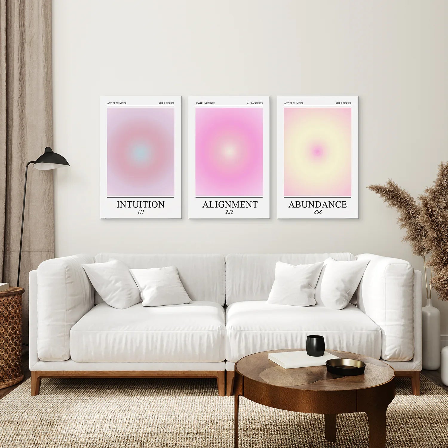 Aura Energy Spiritual Gradient Wall Art Set