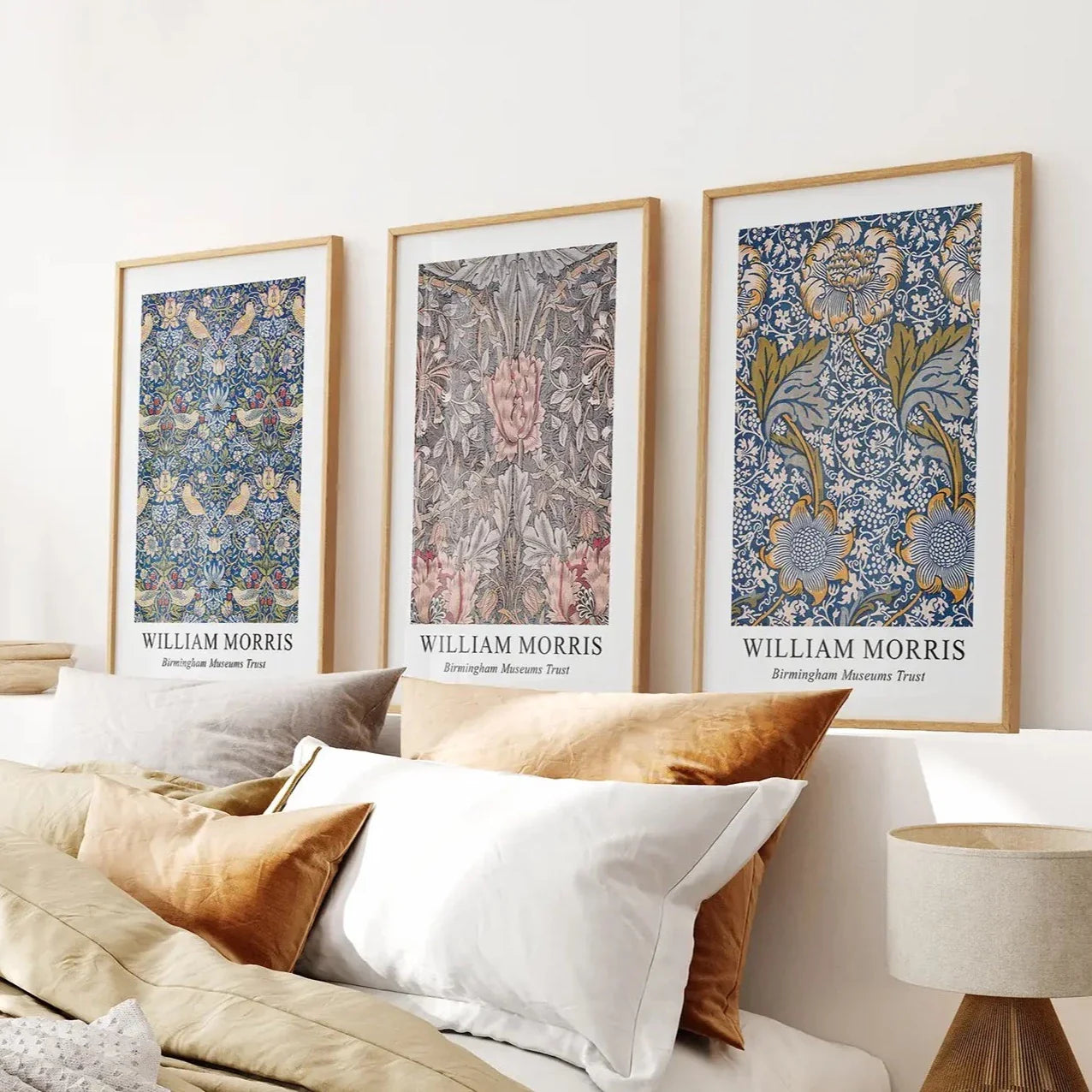 Modern Art Nouveau William Morris Set of 3 Prints