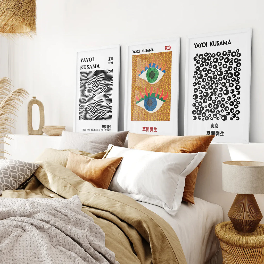 Japanese Yayoi Kusama Famous Wall Art Decor