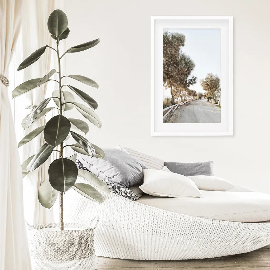 Modern Coastal Neutral Tones Photo. Trees Wall Art