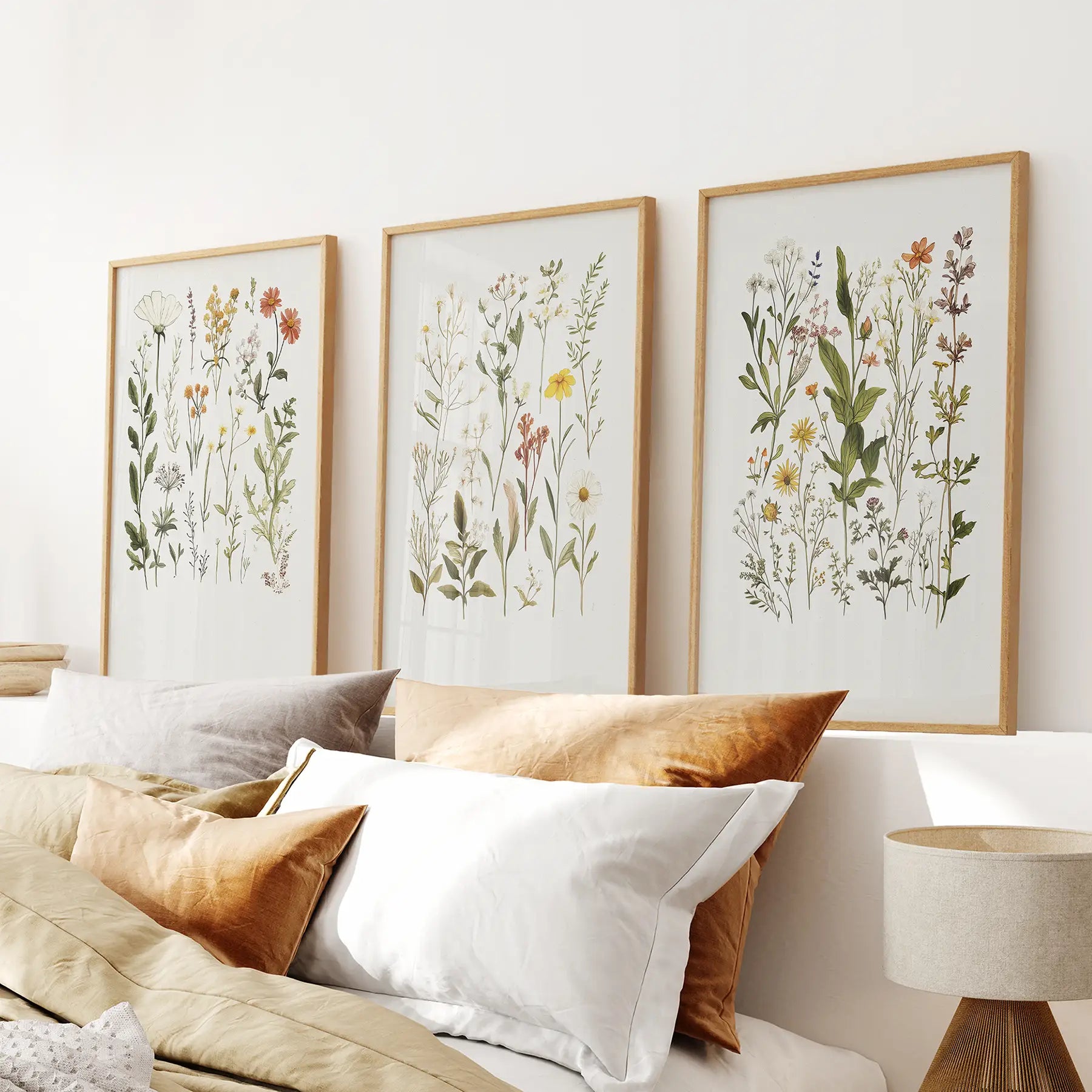 Watercolor Wildflower Floral Nursery Wall Art Set