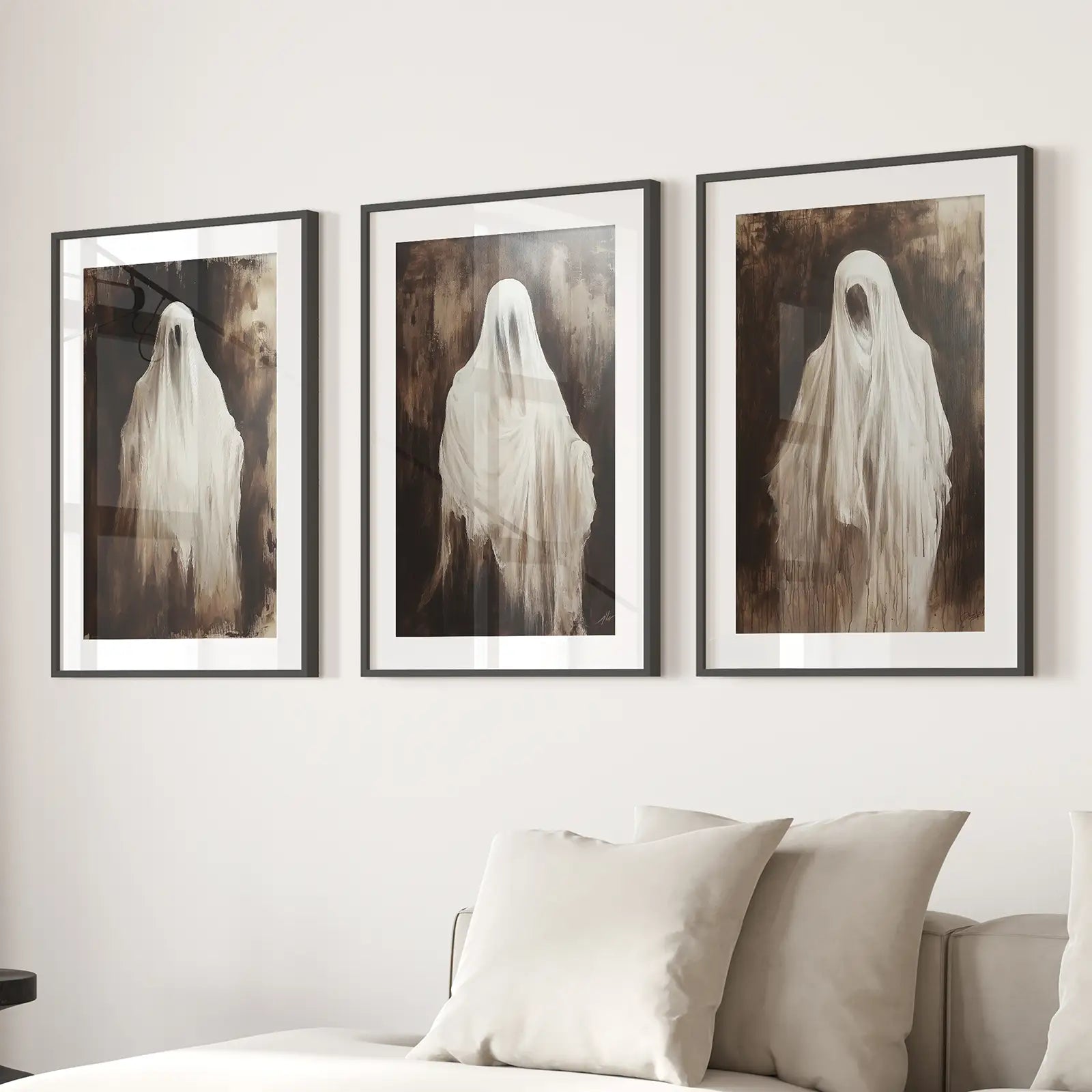 Vintage Ghosts Halloween Wall Art Decor Poster