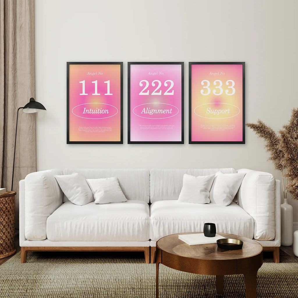 Colourful Gradient Aura Angel Wall Decor