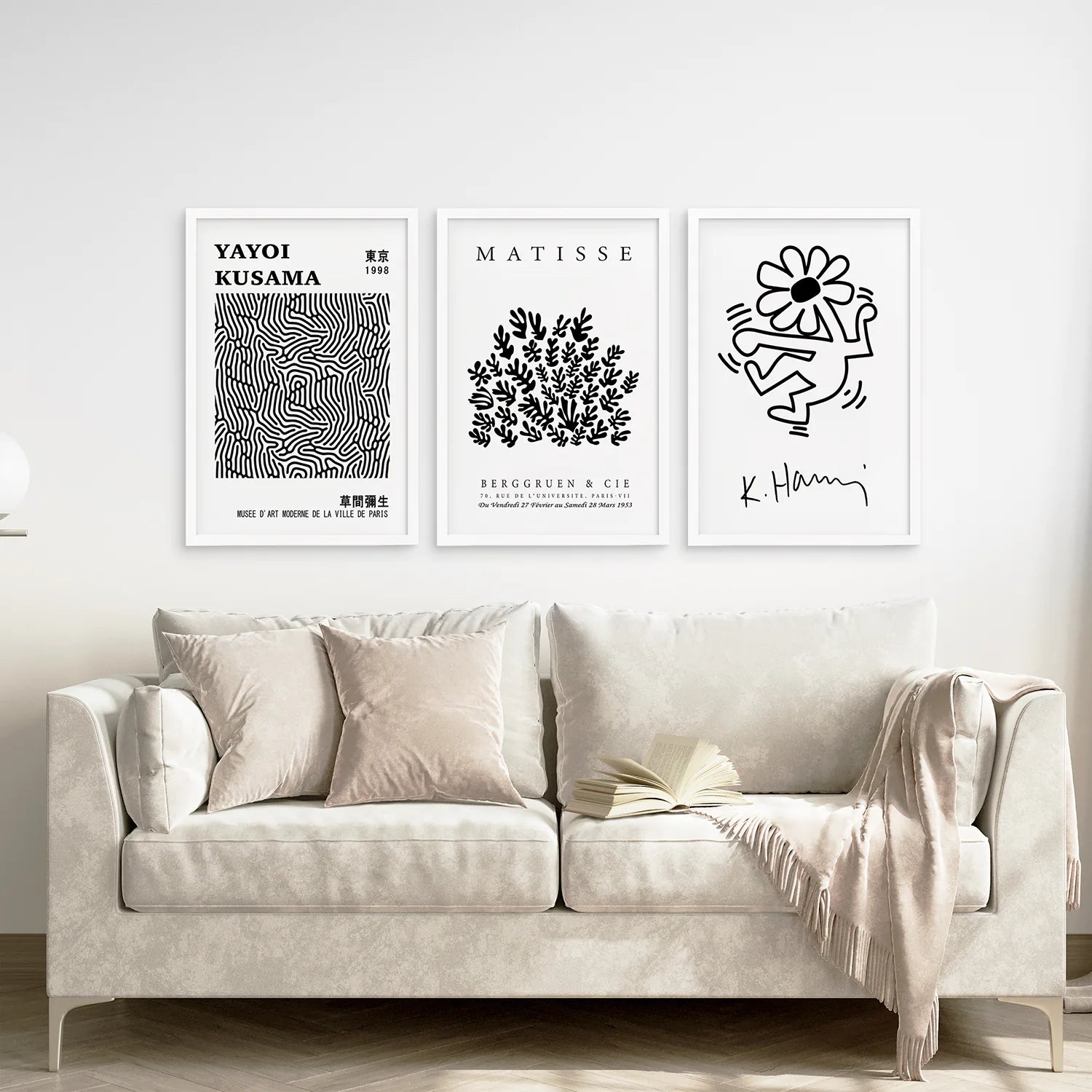 Black and White Matisse Art Set of 3 Posters