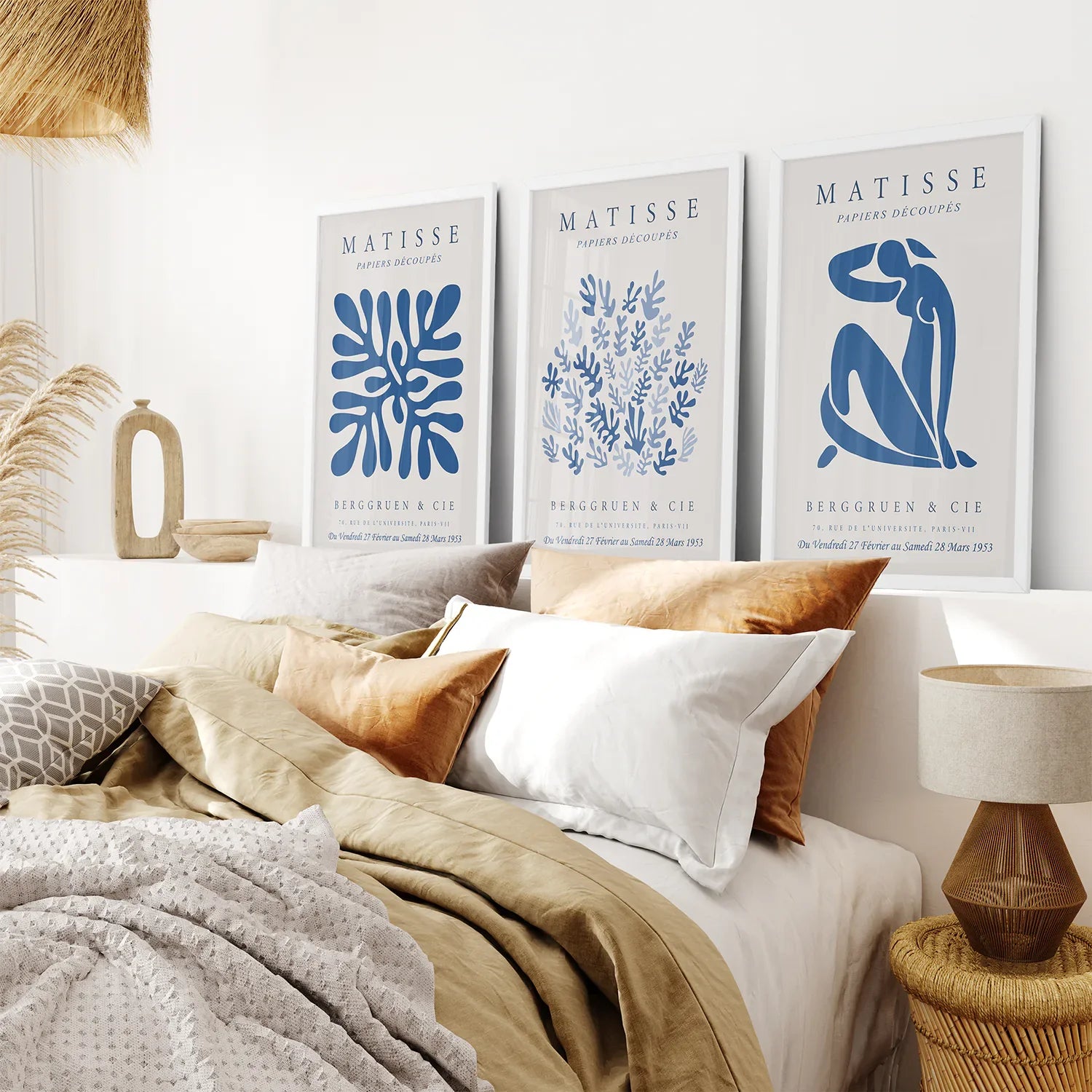 Henri Matisse Museum Blue Wall Art Print Set