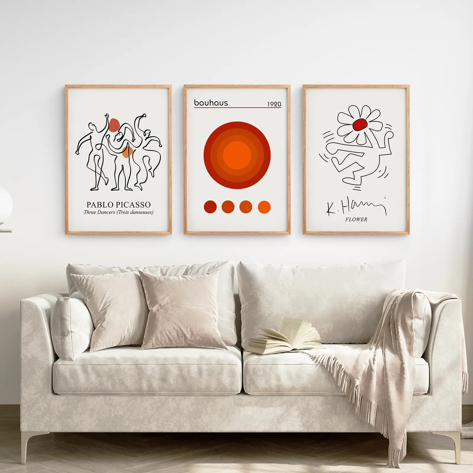 Abstract Picasso Wall Art Set of 3 Poster