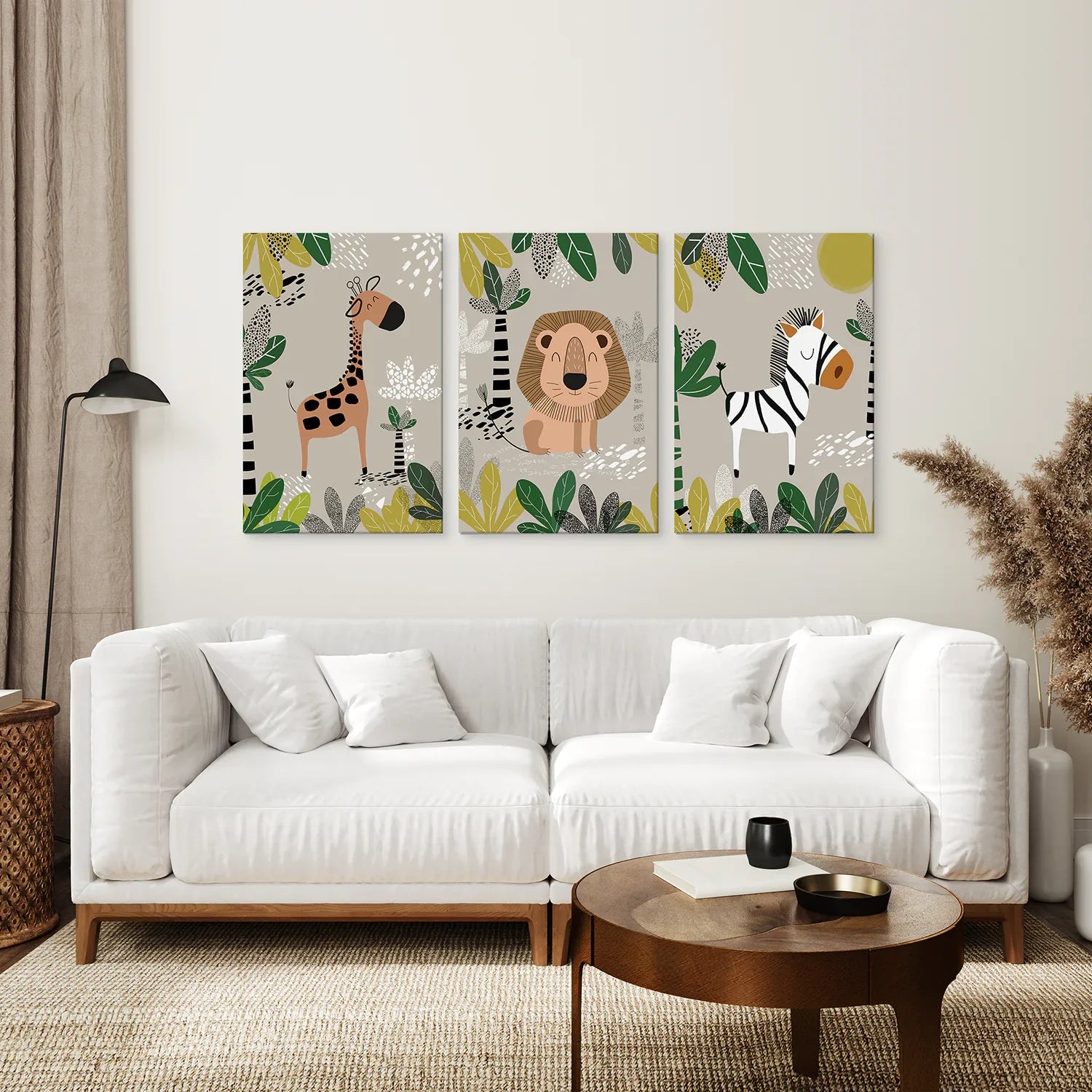 Set of 3 Safari Baby Animal Art Prints