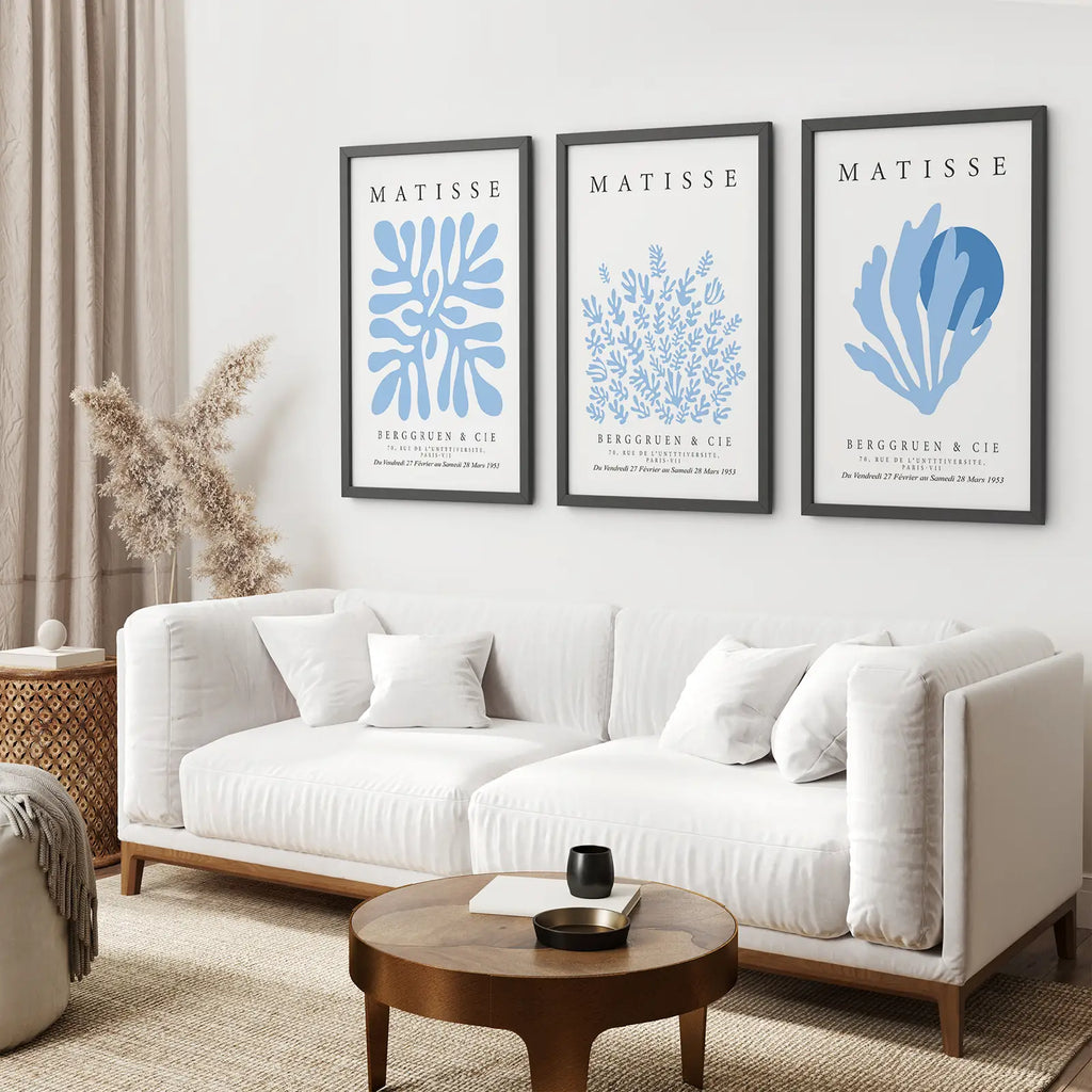 Light Blue Henri Matisse Exhibition Art Set