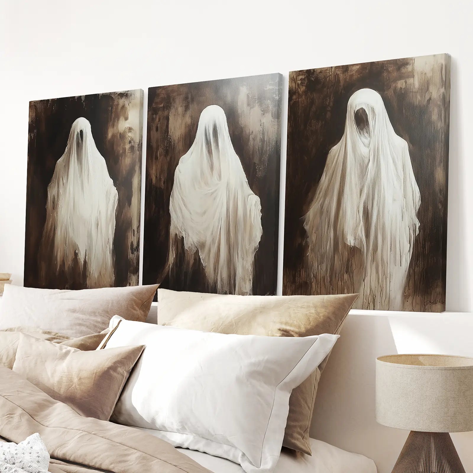 Vintage Ghosts Halloween Wall Art Decor Poster