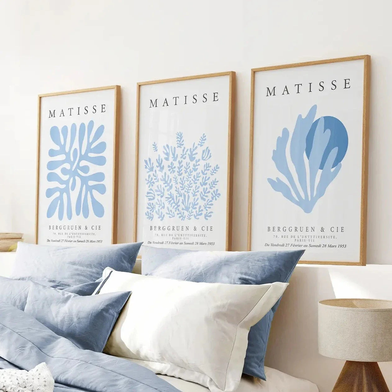 Light Blue Henri Matisse Exhibition Art Set