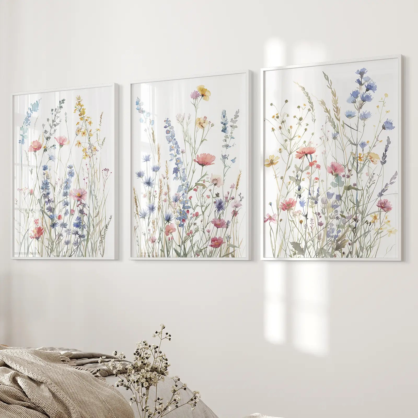 Wildflower Colorful Trendy Wall Art Poster Decor